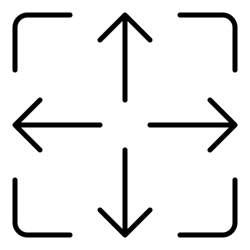 Arrows, expand, resize, resize arrows, scale, size, zoom icon